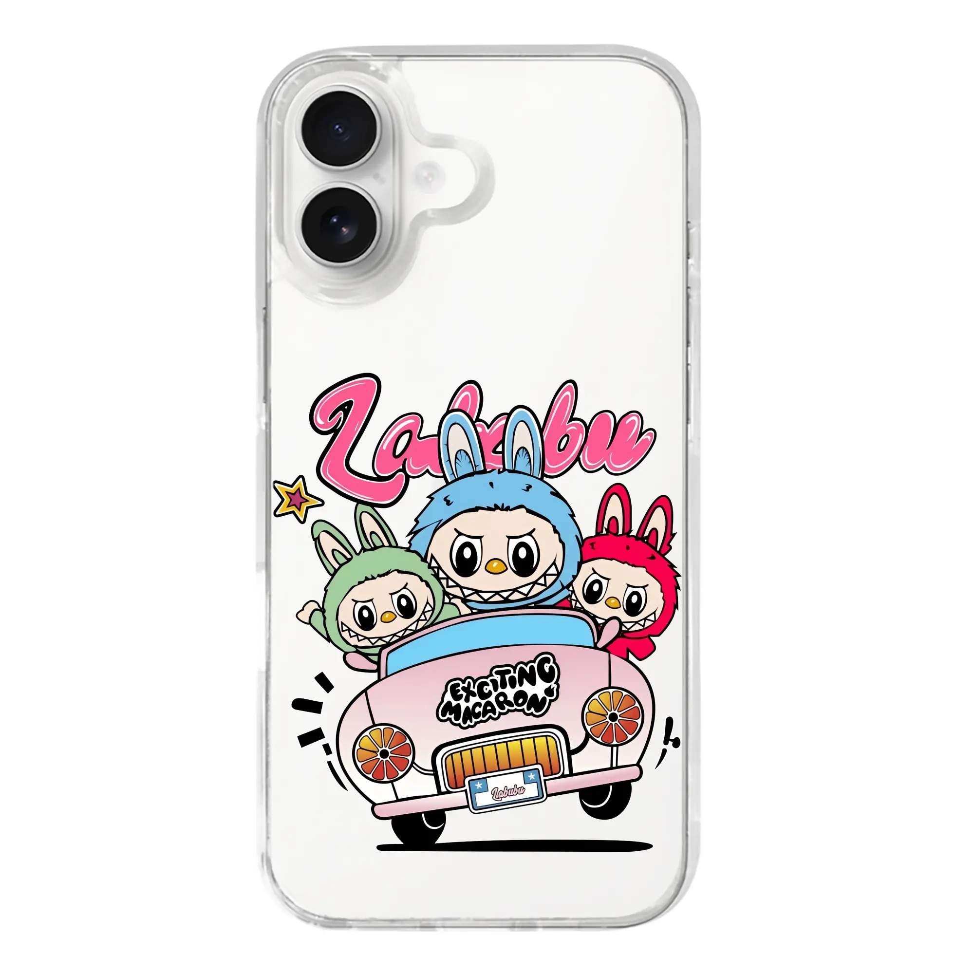 ラブブ グッズ ラブブ - iPhone 17シリーズ 透明スマホケース – 薄型・耐衝撃・精密フィット保護カバー